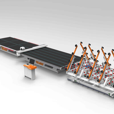 ST-CNC-3826 Auto Glass Cutting Line 160m/min 3-19mm Glass Processing Machine