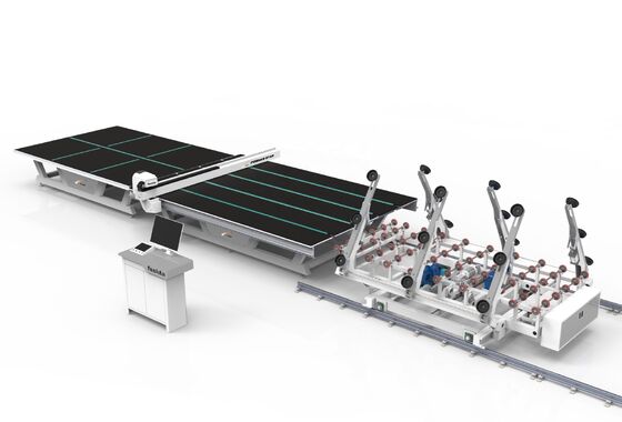 3300*6000mm 3360 CNC Auto Glass Cutting Line Industrial With Optimization Software