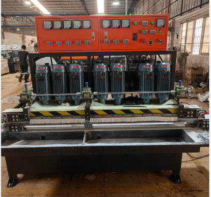 8 Motors Horizontal Glass Beveling Machine Glass Edging Machine for High-Precision Polishing