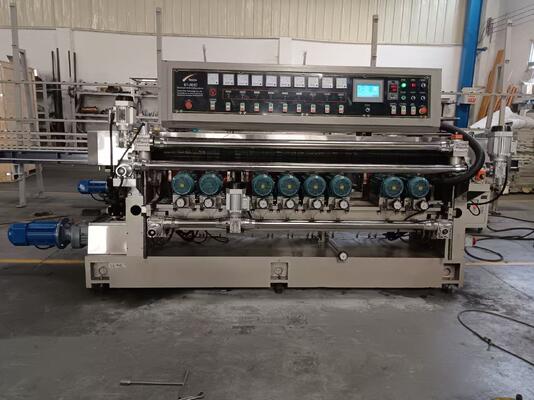 9 Motors PLC Control Glass Beveling Equipment 21KW With 30mm Max Bevel Width