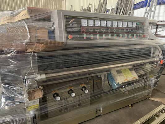 Fully Automatic Glass Straight Edging Machine , Flat Glass Processing Equipment 2800kg