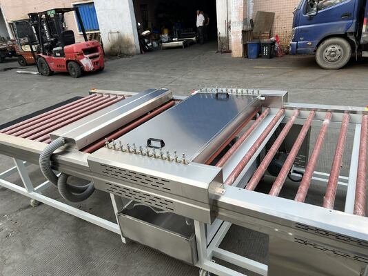Horizontal Small Glass Washing And Drying Machine 10KW Total Power