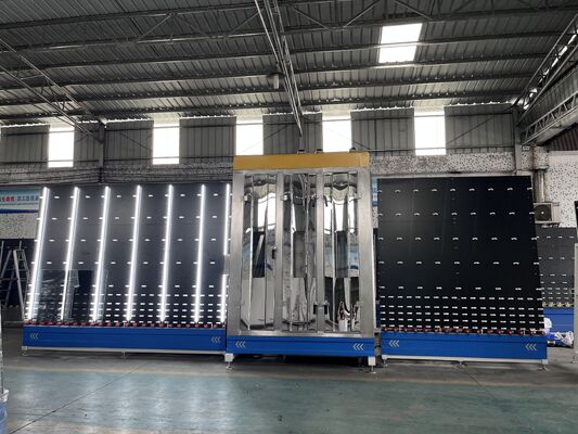 13.5KW Vertical Glass Cleaning Machine 0-8m/Min Transmission Speed RoHS certified