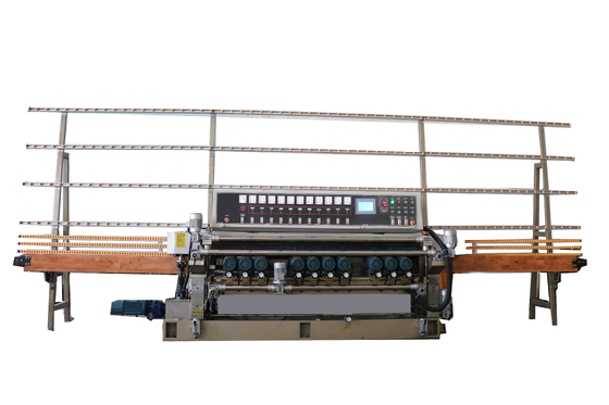Eleven Motor Glass Beveling Machine 80mmX80mm Glass Edging Machine 25KW