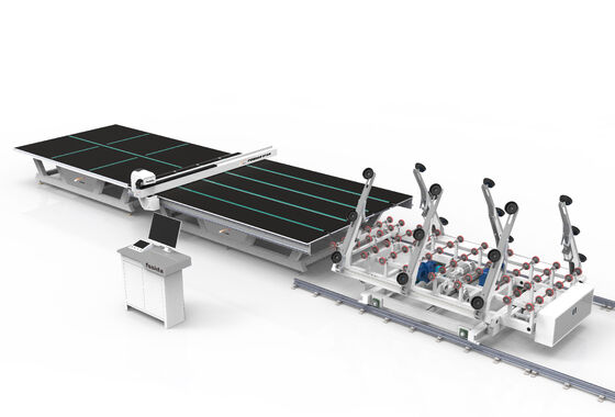 0-30m/min Industrial Glass Cutting Machine 6100*3300mm Automatic Labeling
