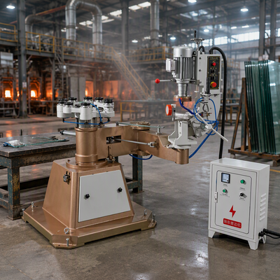 Satellite Turntable Glass Edge Grinding Machine for Round and Oval Glass  Shaped Glass Beveled Edge Processing