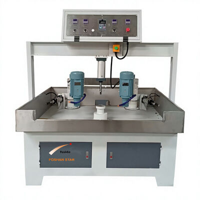 Automatic Dual-Head  Glass Edge Grinding Machine for Precise Round Oval Glass Beveling