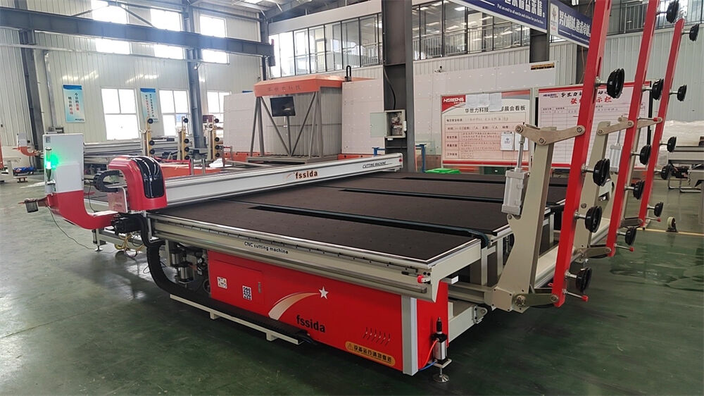 CNC All In One Glass Cutting Machine 0-200M/Min High Speed Cutting / Automatic Braking
