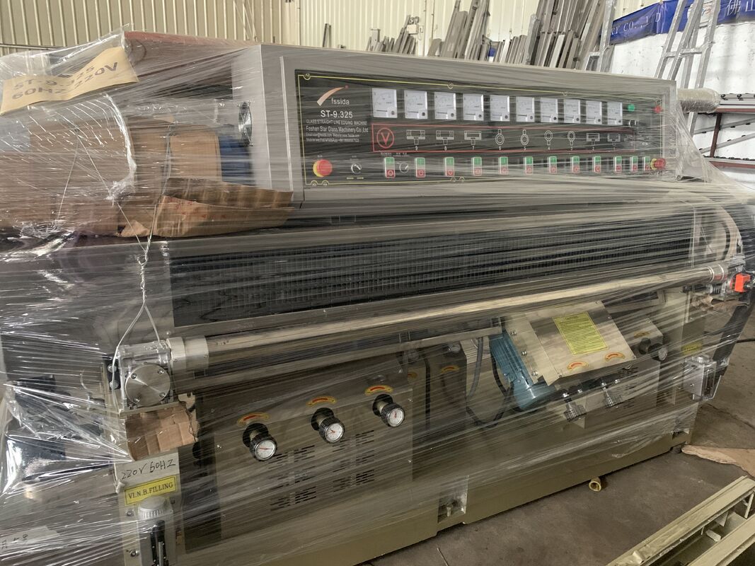 Fully Automatic Glass Straight Edging Machine , Flat Glass Processing Equipment 2800kg