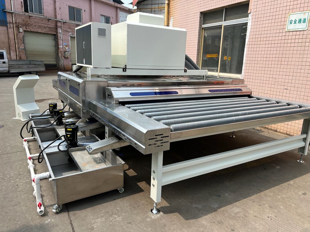 2000mm 2500mm Glass Washing Machine 0-10m/min with High Pressure Fan