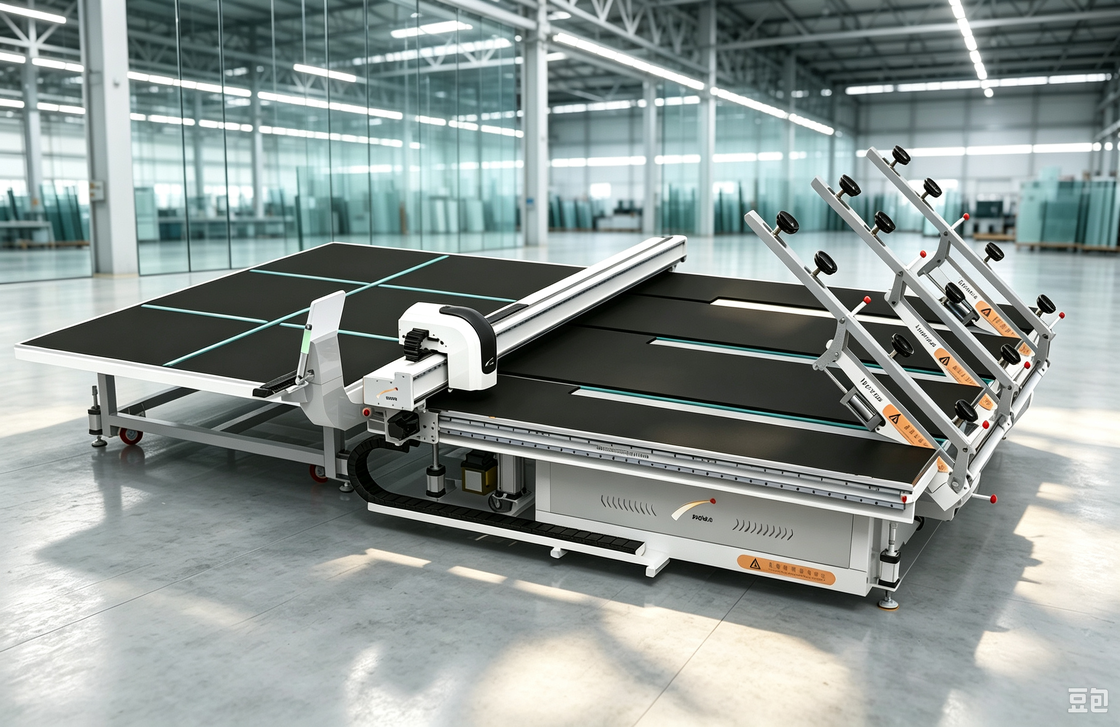 15KW Automatic CNC Glass Cutting Machine 160m/min With Two Tables