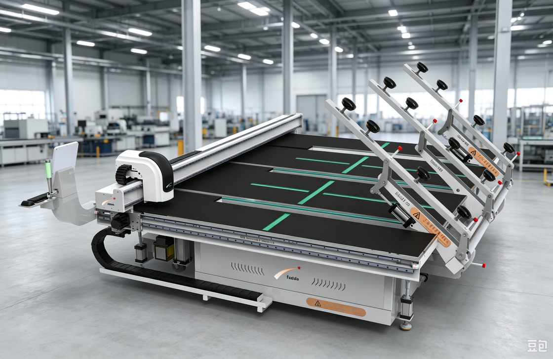 0-200m/Min CNC Glass Cutting Machine Low Noise With Automatic Nesting