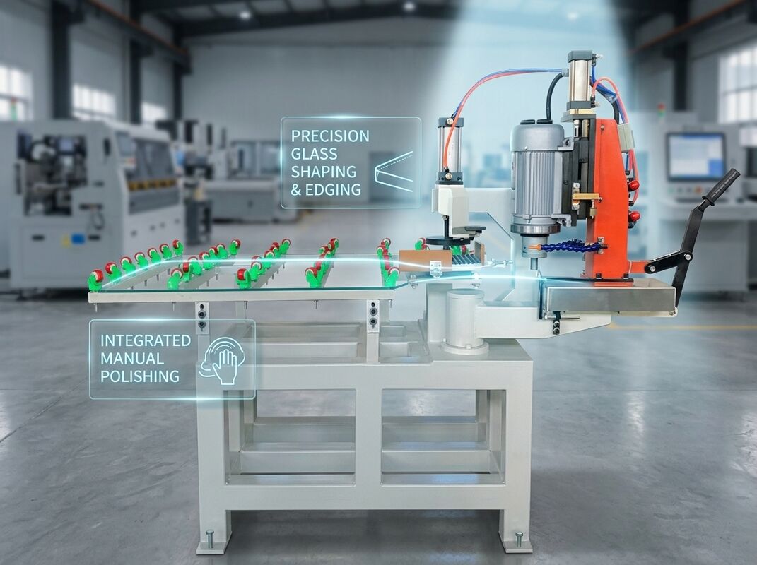 Single Head Manual Glass Corner Grinding and Polish Machine