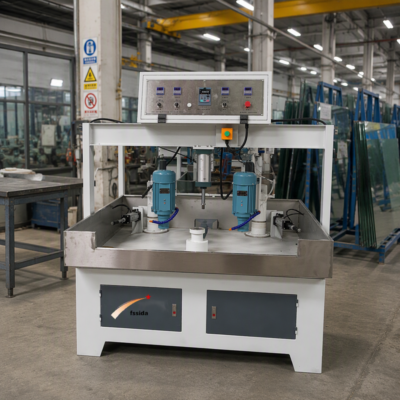 Foshan Star Single-station Double-head Shape Edging Machine Irregular Glass Processing Machine